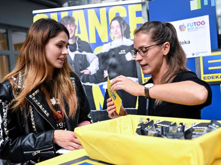 Salon de l’emploi pour réfugiés à Berlin 