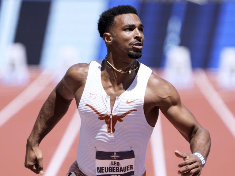 German decathlete Leo Neugebauer trains in Texas. German decathlete Leo Neugebauer trains in Texas.