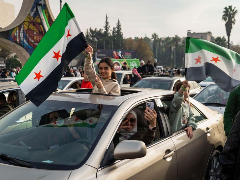 Jubel in Damaskus über den Sturz Assads Jubel in Damaskus über den Sturz Assads