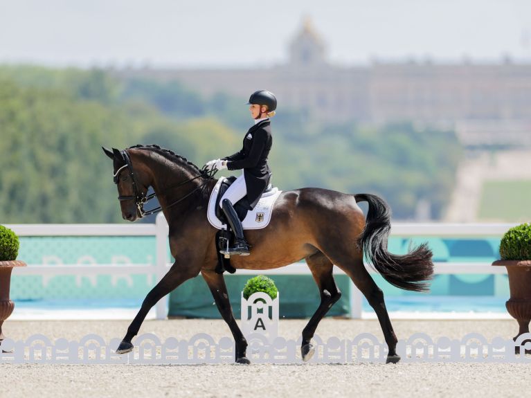 Dressage individuel : Jessica von Bredow-Werndl prouve que ce qui marche en équipe, fonctionne aussi parfois en individuel.