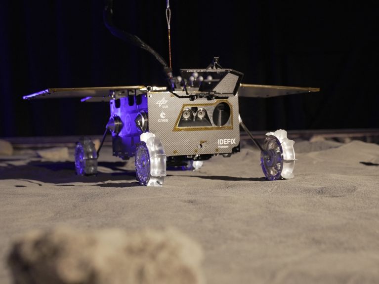 Testmodell des Marsrovers „Idefix“