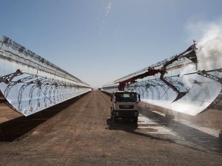 Energiewende in Marokko: Solarkraft hat zentrale Rolle. Energiewende in Marokko: Solarkraft hat zentrale Rolle.