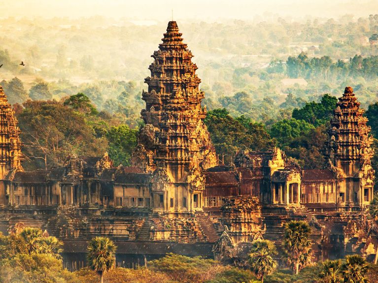 Die Tempelanlage Angkor in Kambodscha. Die Tempelanlage Angkor in Kambodscha.