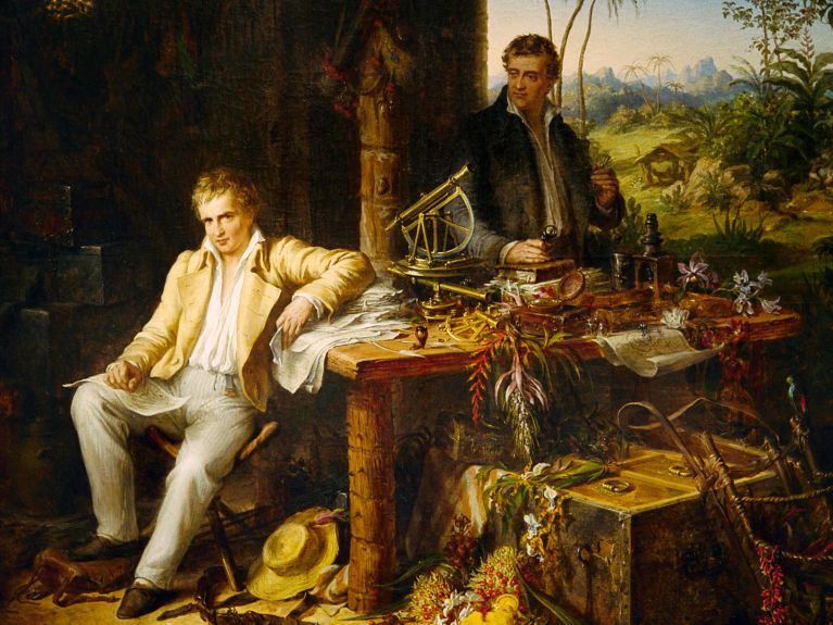 Alexander von Humboldt y Aimé Bonpland a orillas del Orinoco