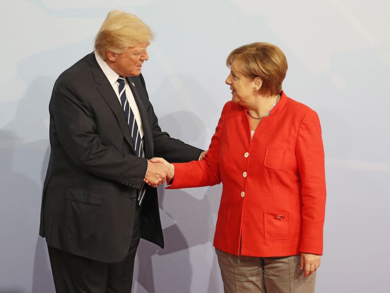 Globalisierung: Angela Merkel trifft Donald Trump