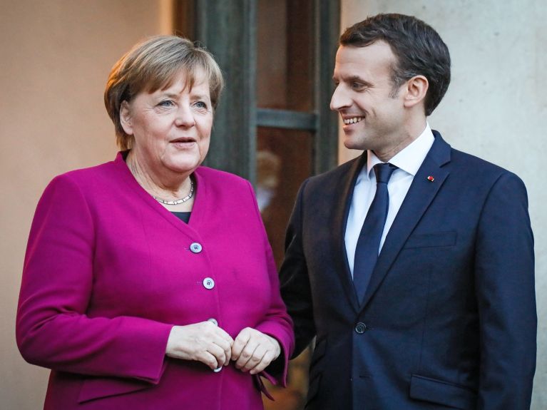 Zusammenarbeit: Angela Merkel und Emmanuel Macron
