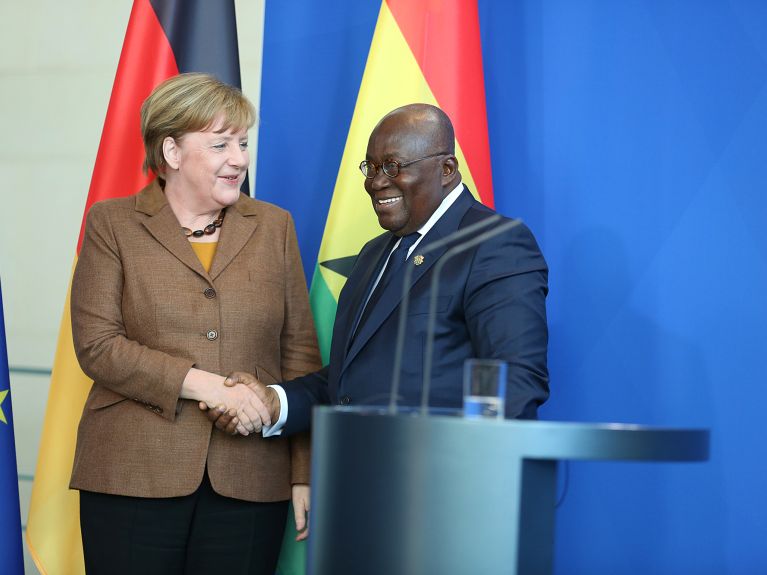 Zusammenarbeit: Angela Merkel und Nana Akufo-Addo