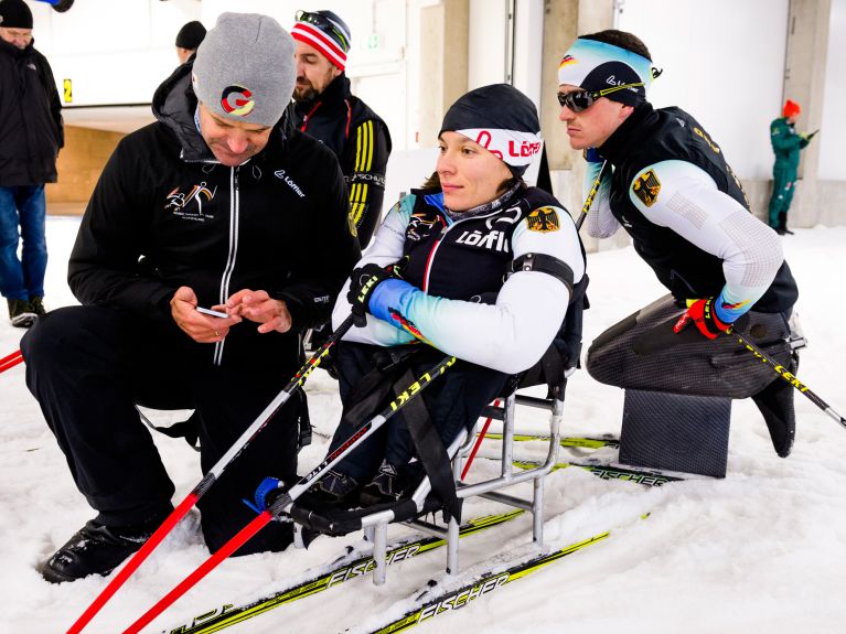 La biathlète Anja Wicker