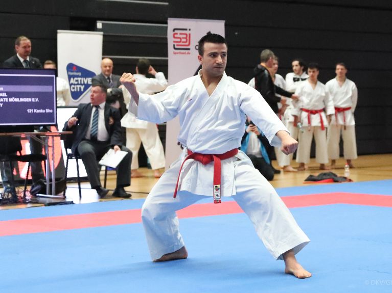 The karateka Wael Shueb