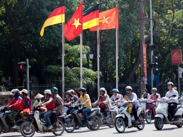 Straßenszene in Hanoi.