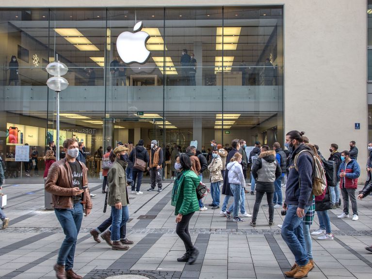 Apple Store in Munich: just one example of Apple’s strong presence in the city