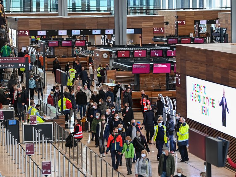 L‘aéroport avant son inauguration.