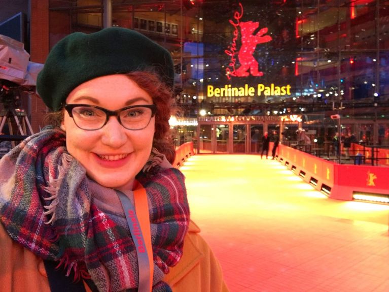 Hallie Rawlison visiting the Berlinale