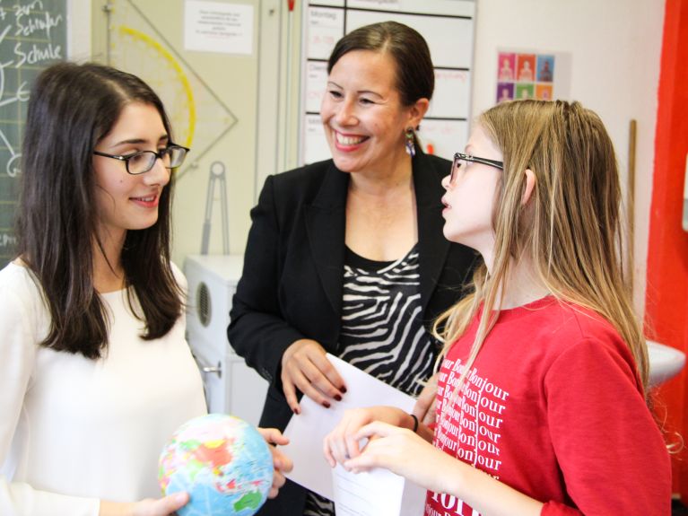 Vane Beglaryan (left) enjoys helping others.