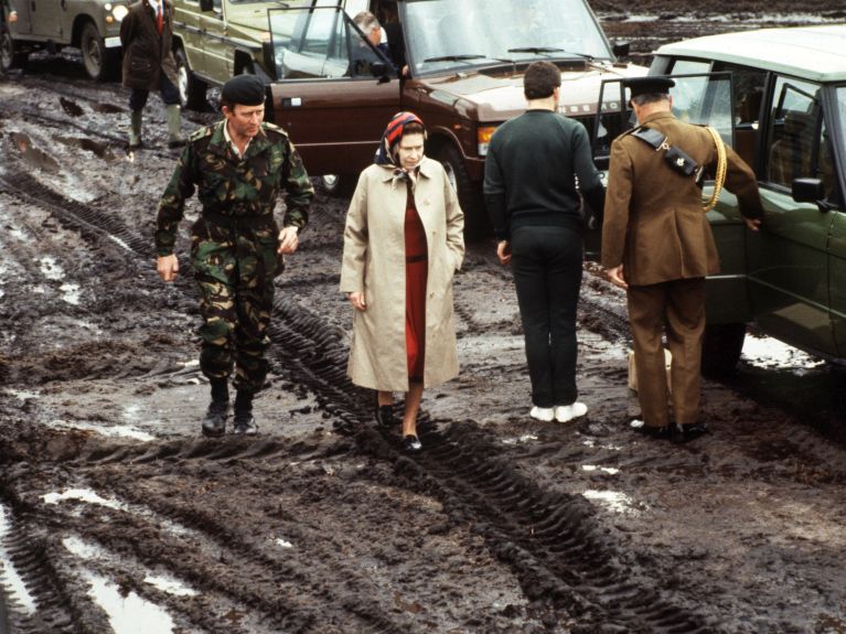 1984: wizyta u żołnierzy brytyjskich w Niemczech