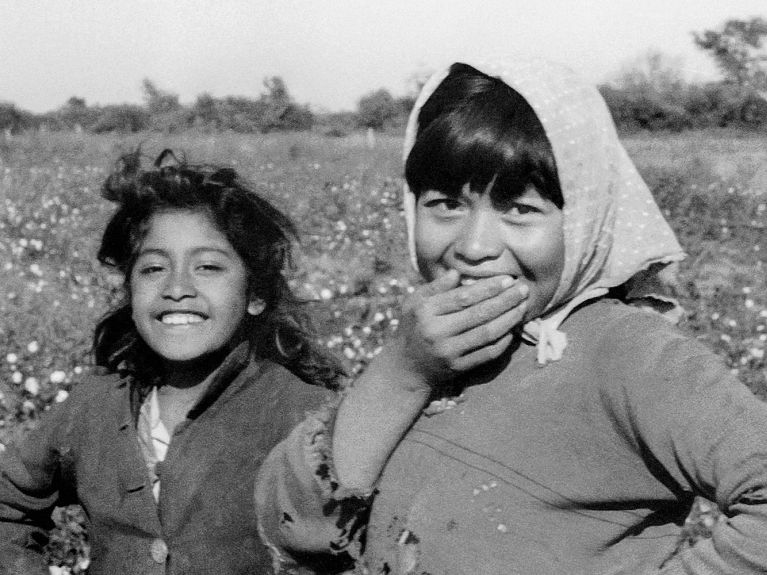 „Niñas en los campos de algodón”