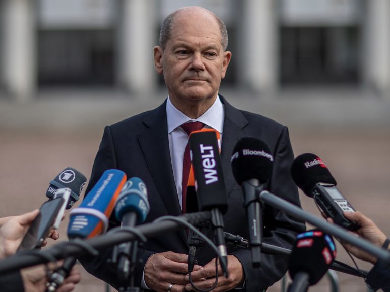 Przyszły kanclerz federalny Olaf Scholz