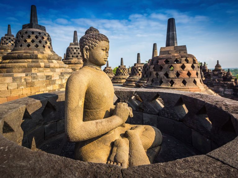 Buddha statue in Borobudur temple