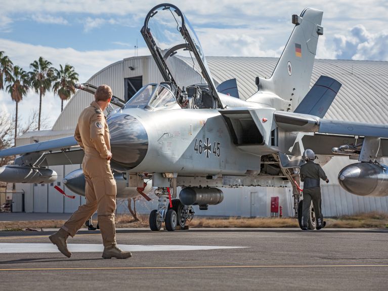 Avión Tornado de la Bundeswehr operando en misión la Counter Daesh