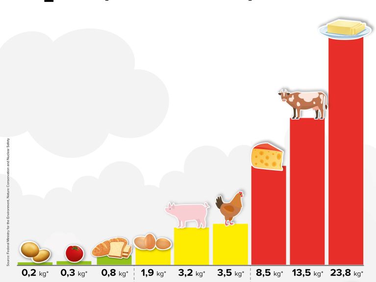 CO2 footprint of food products