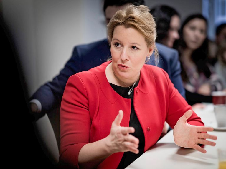 Franziska Giffey, ministra federal da Família da Alemanha Franziska Giffey, ministra federal da Família da Alemanha