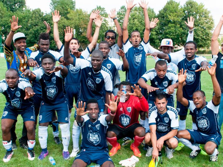 Welcome United Babelsberg: Flüchtlinge bilden ein starkes Team
