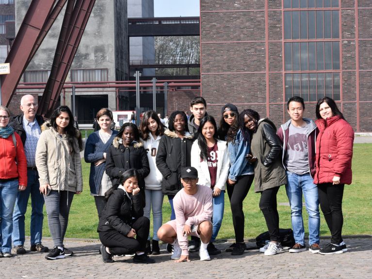 The Israeli group visits the world heritage site Zollverein Coal Mine Industrial Complex.