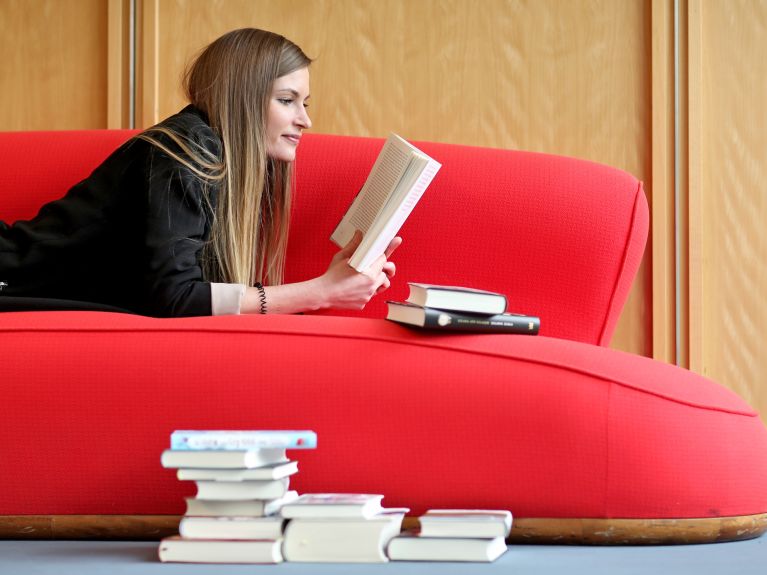 The sofa is people’s favourite spot for reading