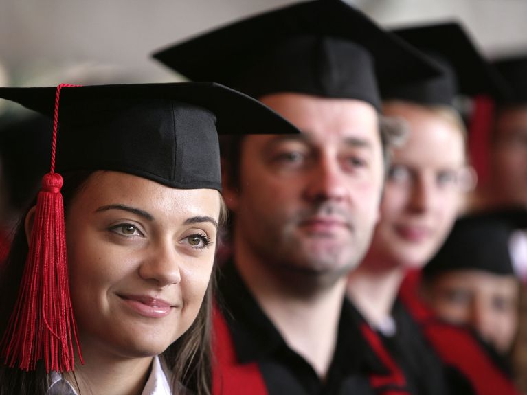 Ceremonia de graduación en la Universität Bonn