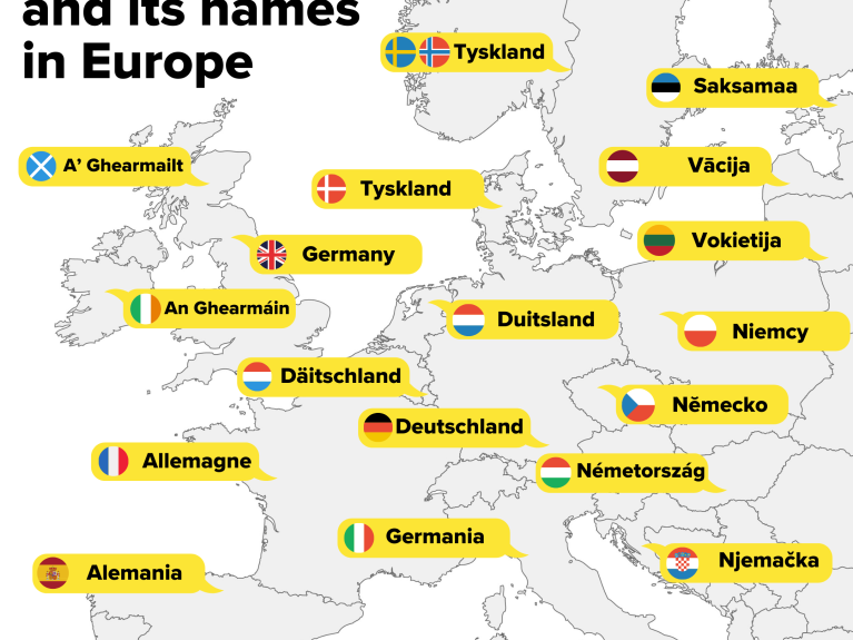 Germany and its names in Europe