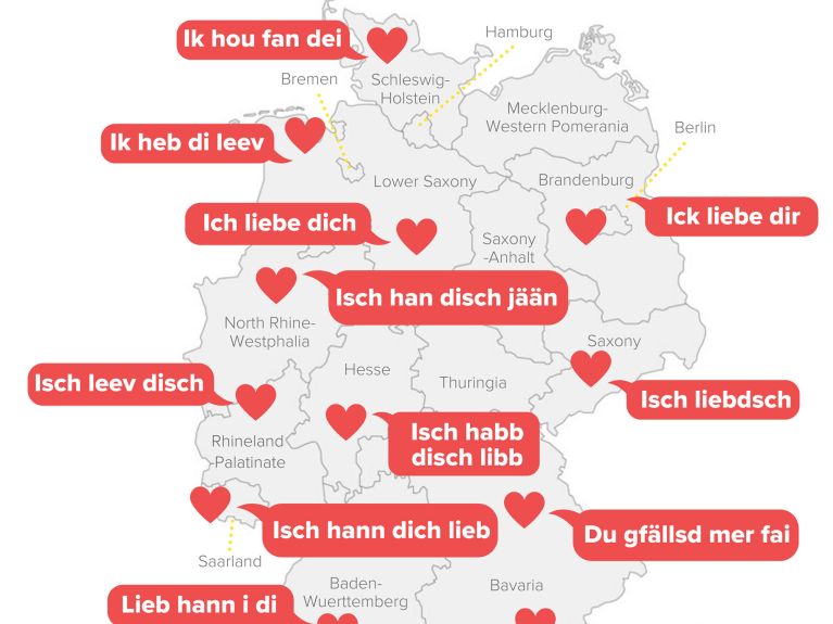 „Ich liebe dich“ in 20 Sprachen