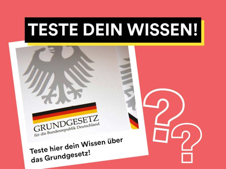 Aufmacher Quiz Grundgesetz