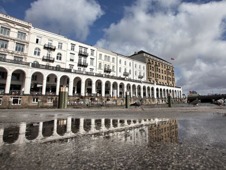 La Venise du Nord : les fines arcades sur l’Alster
