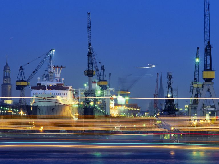 Weite spüren: 10.000 Schiffe legen jedes Jahr im Hafen an.