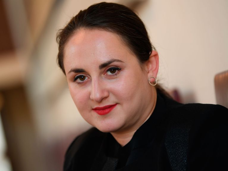 Schriftstellerin Nino Haratischwili aus Georgien. Schriftstellerin Nino Haratischwili aus Georgien.