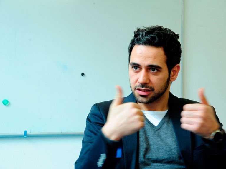 Hassan Asfour, a co-founder of the programme “Dialog macht Schule”