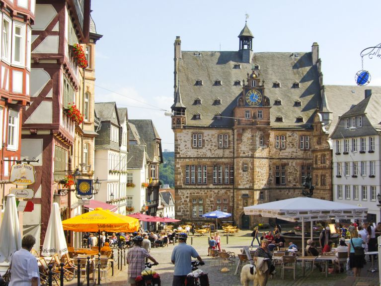 In der Altstadt von Marburg