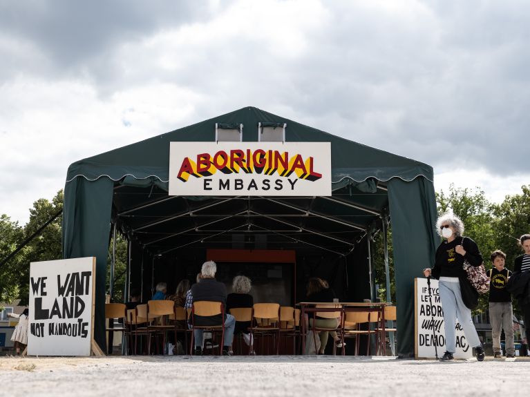 Aboriginal Embassy by Richard Bell