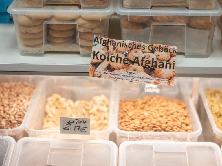 Gebäck im „Kabul Bazar“ Gebäck im „Kabul Bazar“