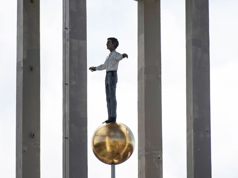 “Man in the Tower” by Stephan Balkenhol