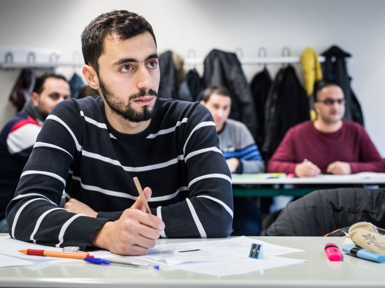 Há muita concentração durante a aula