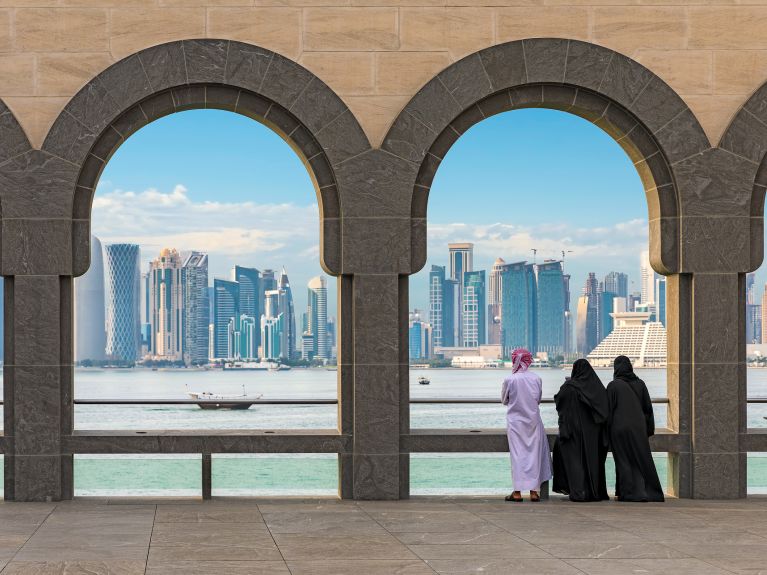 Blick auf Doha