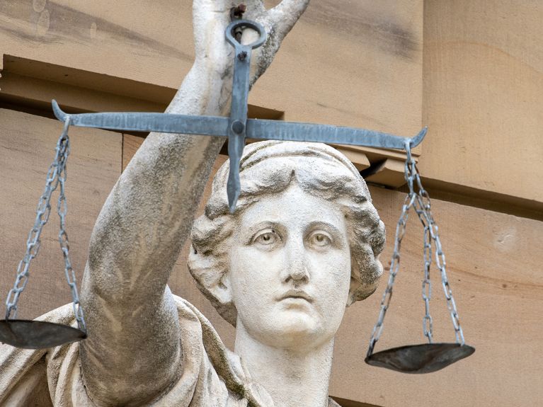 Une statue de la Justice