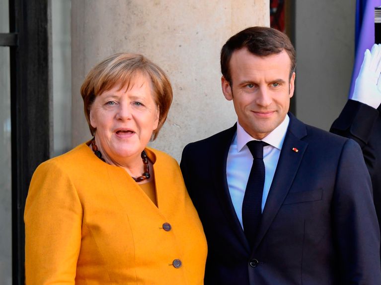 Macron und Merkel: Der französische Präsident will die Kanzlerin zu mehr EU-Reformen bewegen
