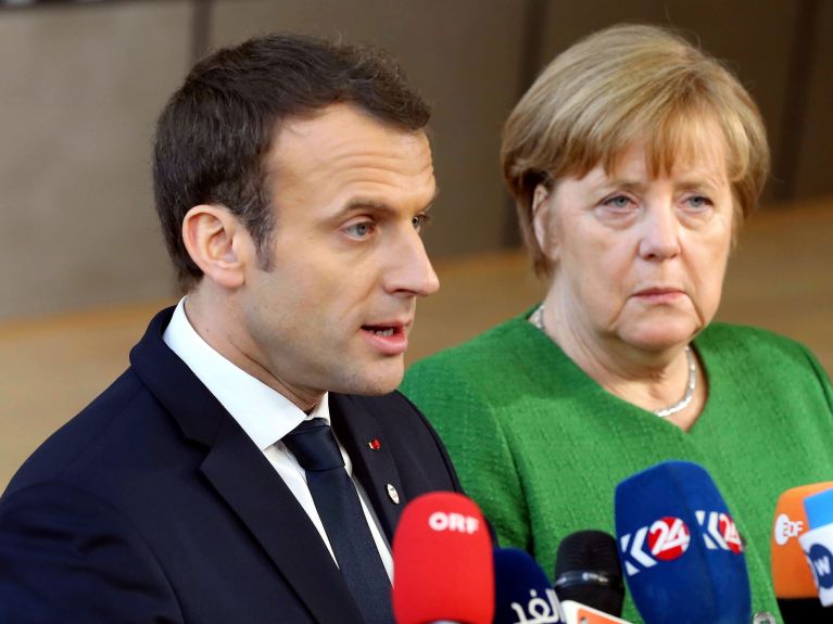 Macron, Merkel Macron, Merkel