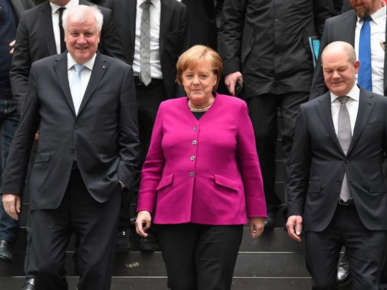 Seehofer, Merkel, Scholz