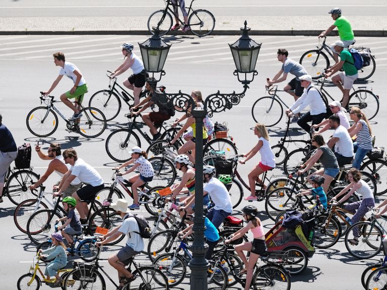 Berlín en el camino hacia la ciudad de la bici.