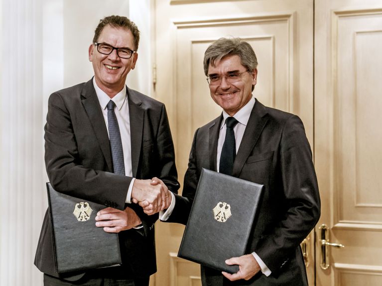 Minister Müller, Kaeser Siemens Minister Müller, Kaeser Siemens
