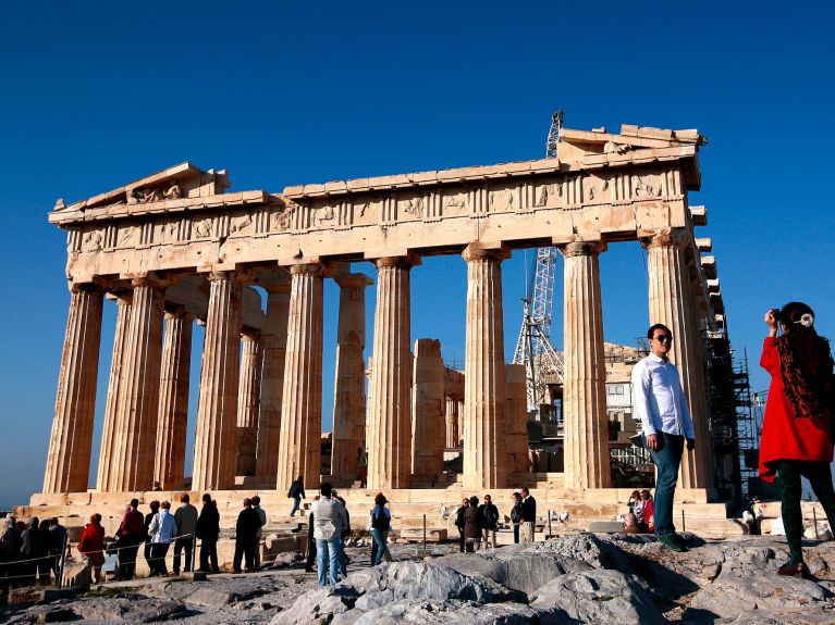 Wellspring  of European high culture: the Parthenon in Athens, Greece