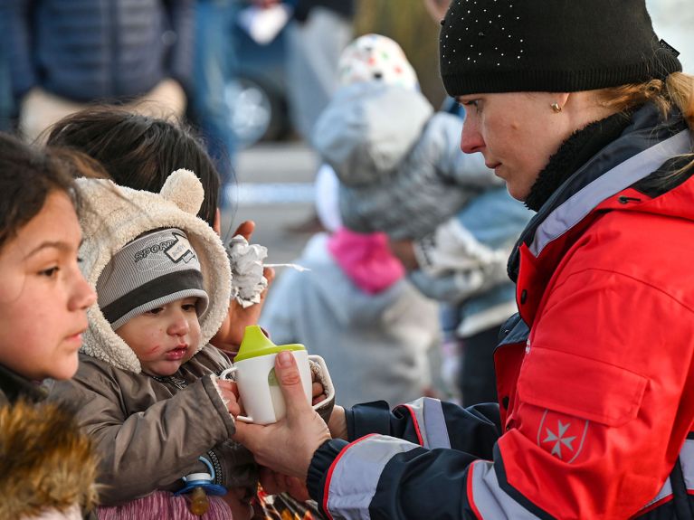 Helferinnen und Helfer sind weltweit im Einsatz